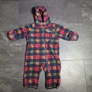 Columbia Red and Yellow Plaid Baby Outfit